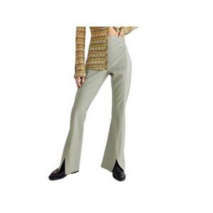Free People We the Free Real Deal Slit Vegan Pants Size 26 NWT